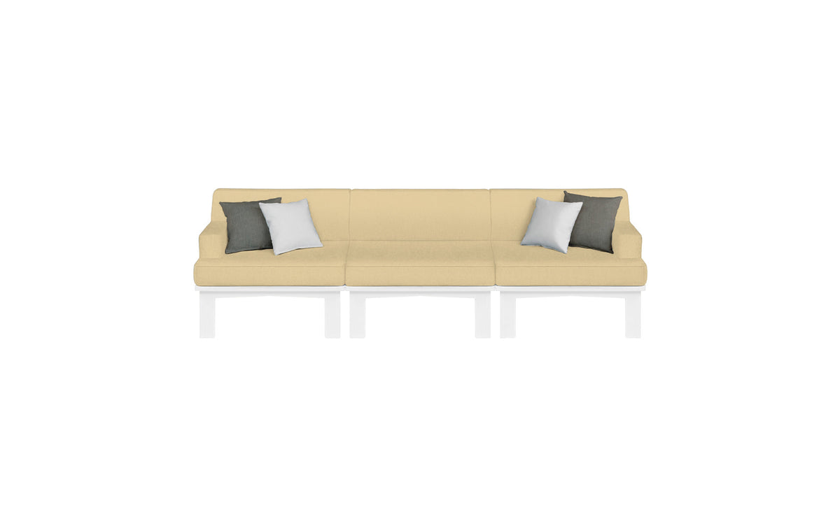Mainstay Sectional 3 Piece Sofa - swatch