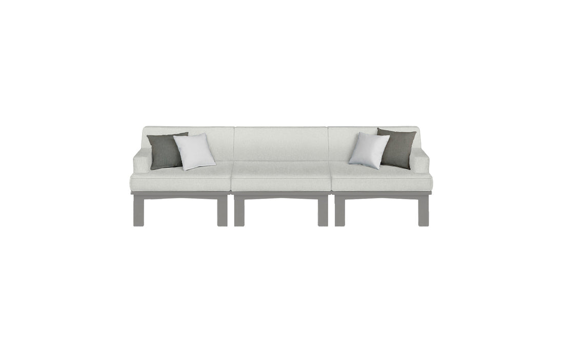 Mainstay Sectional 3 Piece Sofa - lifestyle