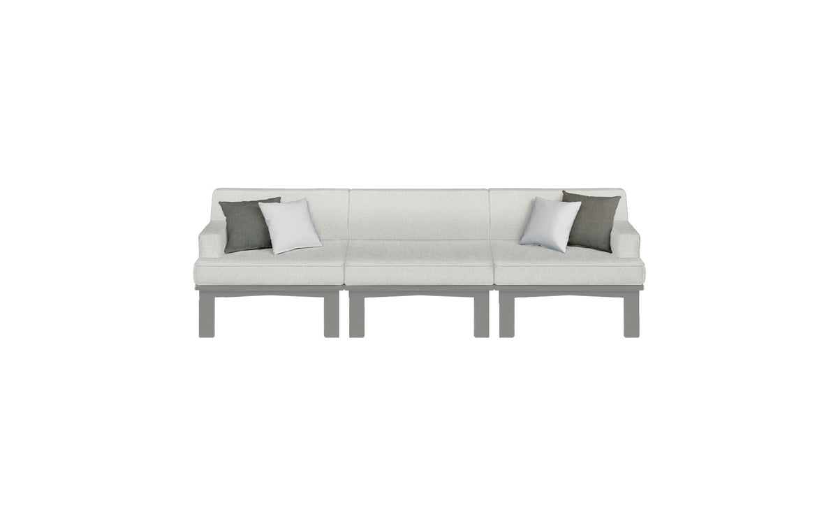 Mainstay Sectional 3 Piece Sofa - lifestyle