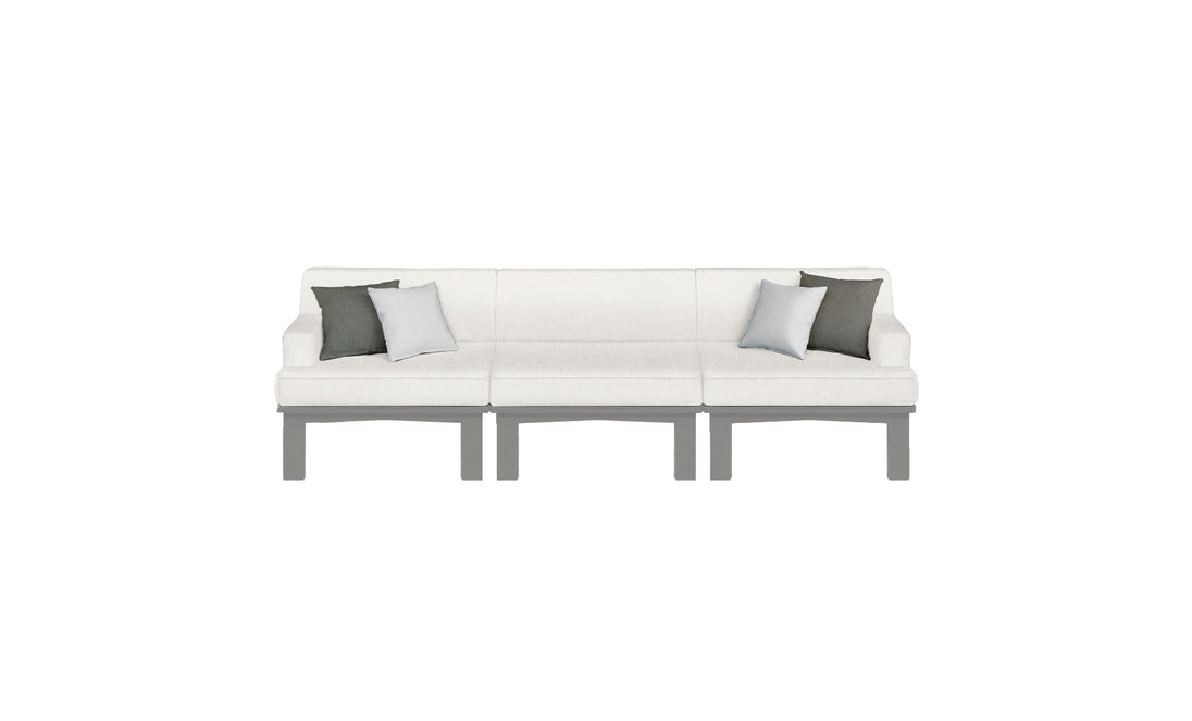 Mainstay Sectional 3 Piece Sofa - lifestyle