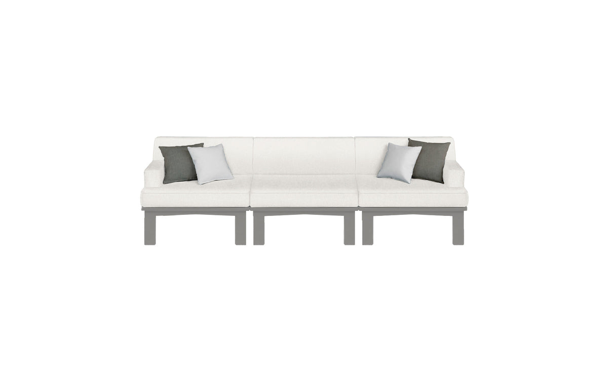 Mainstay Sectional 3 Piece Sofa - lifestyle