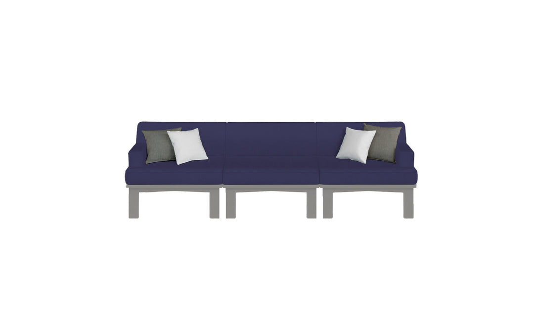 Mainstay Sectional 3 Piece Sofa - lifestyle