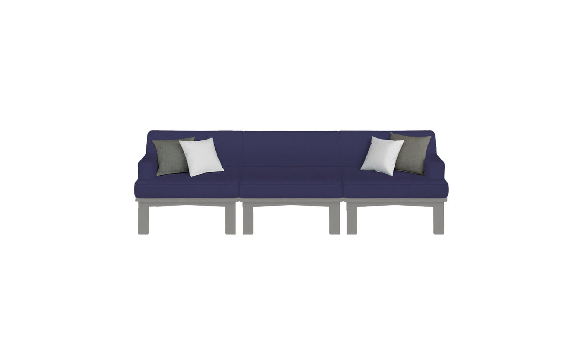Mainstay Sectional 3 Piece Sofa - lifestyle