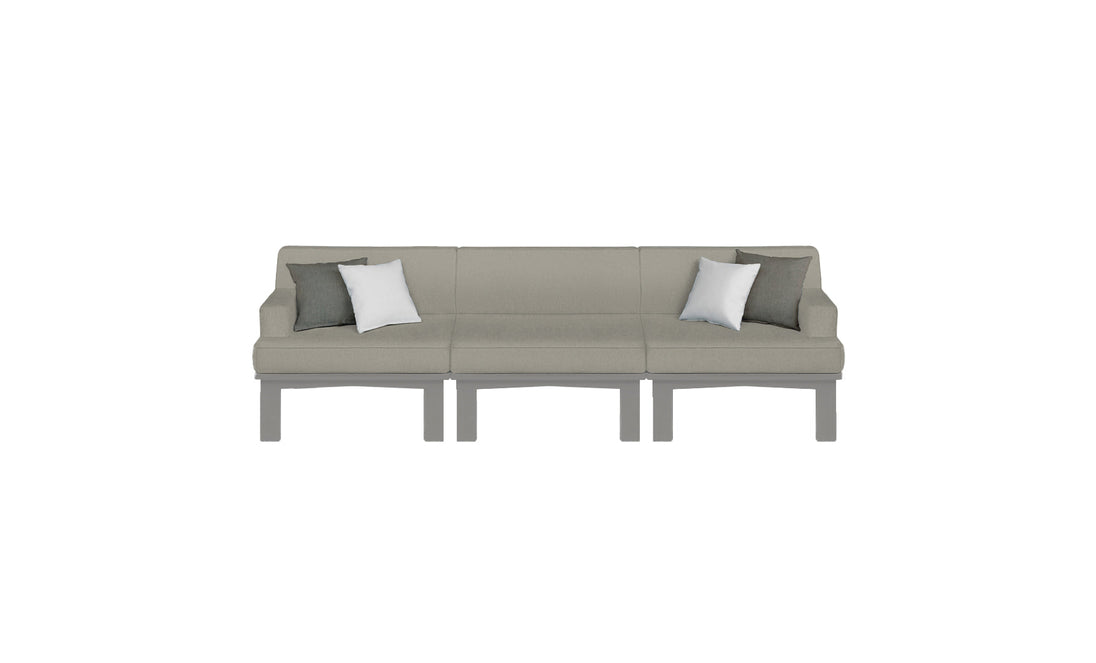 Mainstay Sectional 3 Piece Sofa - lifestyle