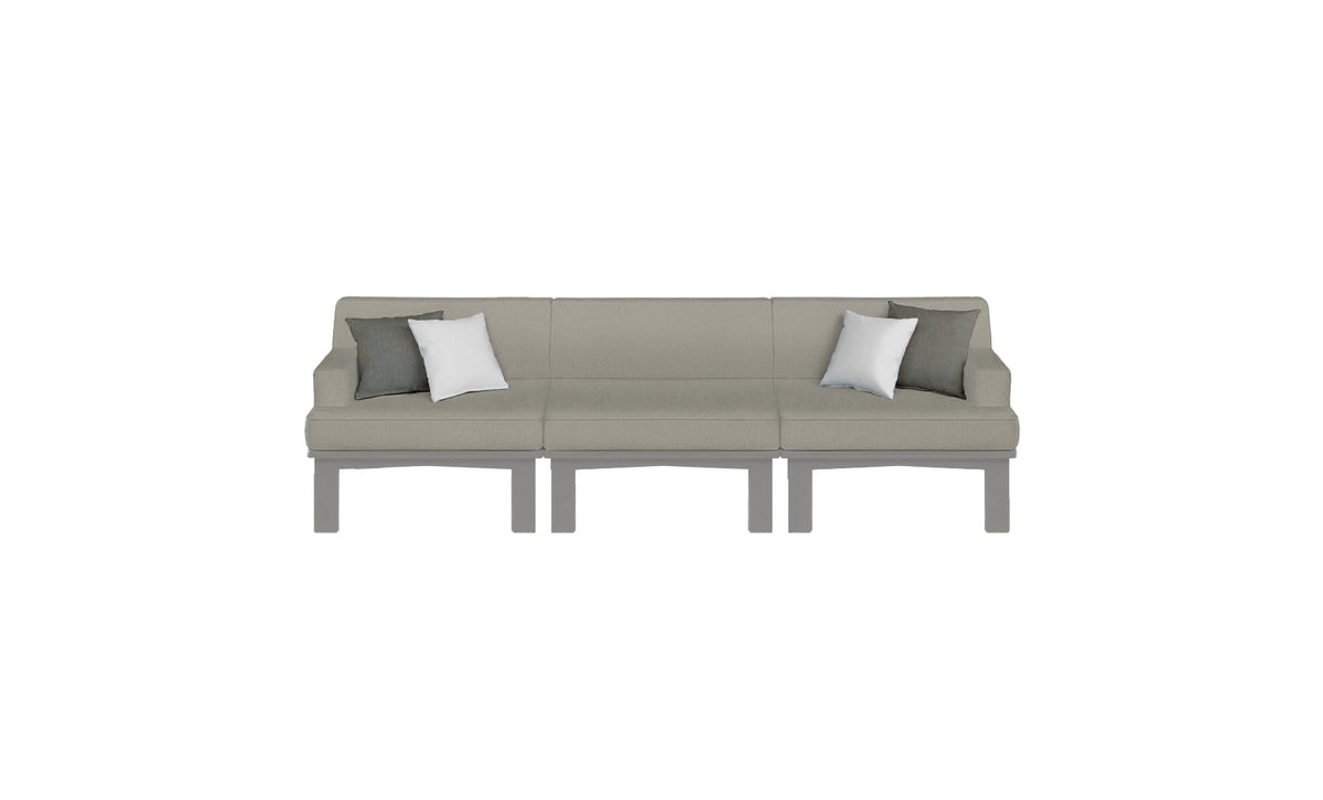 Mainstay Sectional 3 Piece Sofa - lifestyle