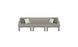 Mainstay Sectional 3 Piece Sofa - lifestyle
