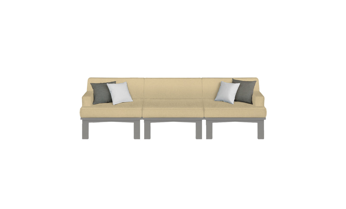 Mainstay Sectional 3 Piece Sofa - lifestyle
