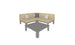 Mainstay Sectional 4 Piece Diamond - lifestyle
