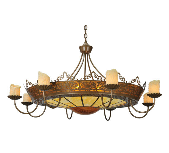 47" Stanley 8 Arm Chandelier detail view