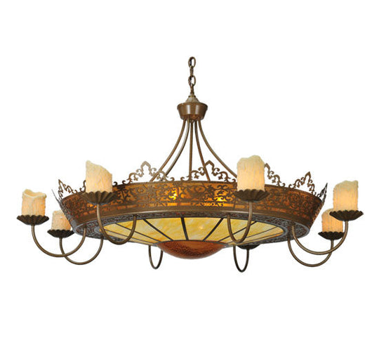 47" Stanley 8 Arm Chandelier detail view
