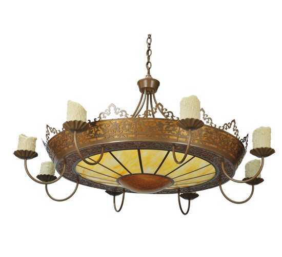 47" Stanley 8 Arm Chandelier detail view