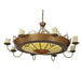 47" Stanley 8 Arm Chandelier detail view
