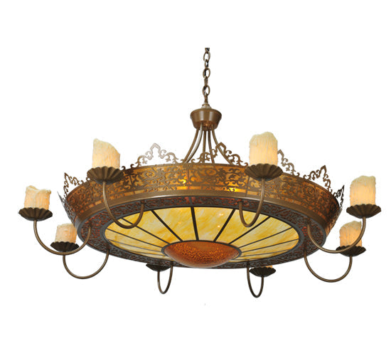 47" Stanley 8 Arm Chandelier detail view