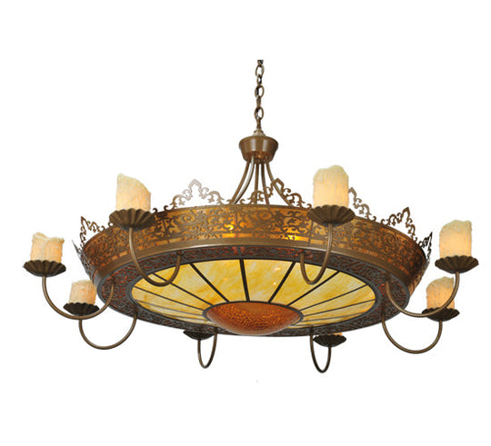 47" Stanley 8 Arm Chandelier detail view