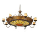 47" Stanley 8 Arm Chandelier detail view