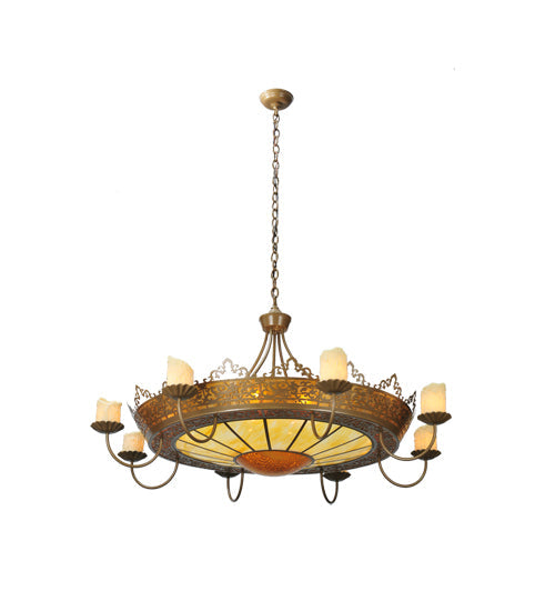47" Stanley 8 Arm Chandelier detail view