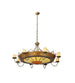 47" Stanley 8 Arm Chandelier detail view