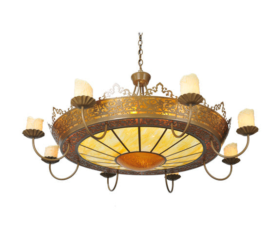 47" Stanley 8 Arm Chandelier detail view