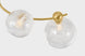 Corbett Astraia Semi Flush glass globe detail