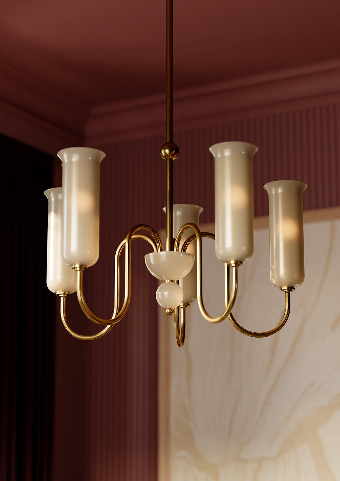 Alessandra chandelier detail view
