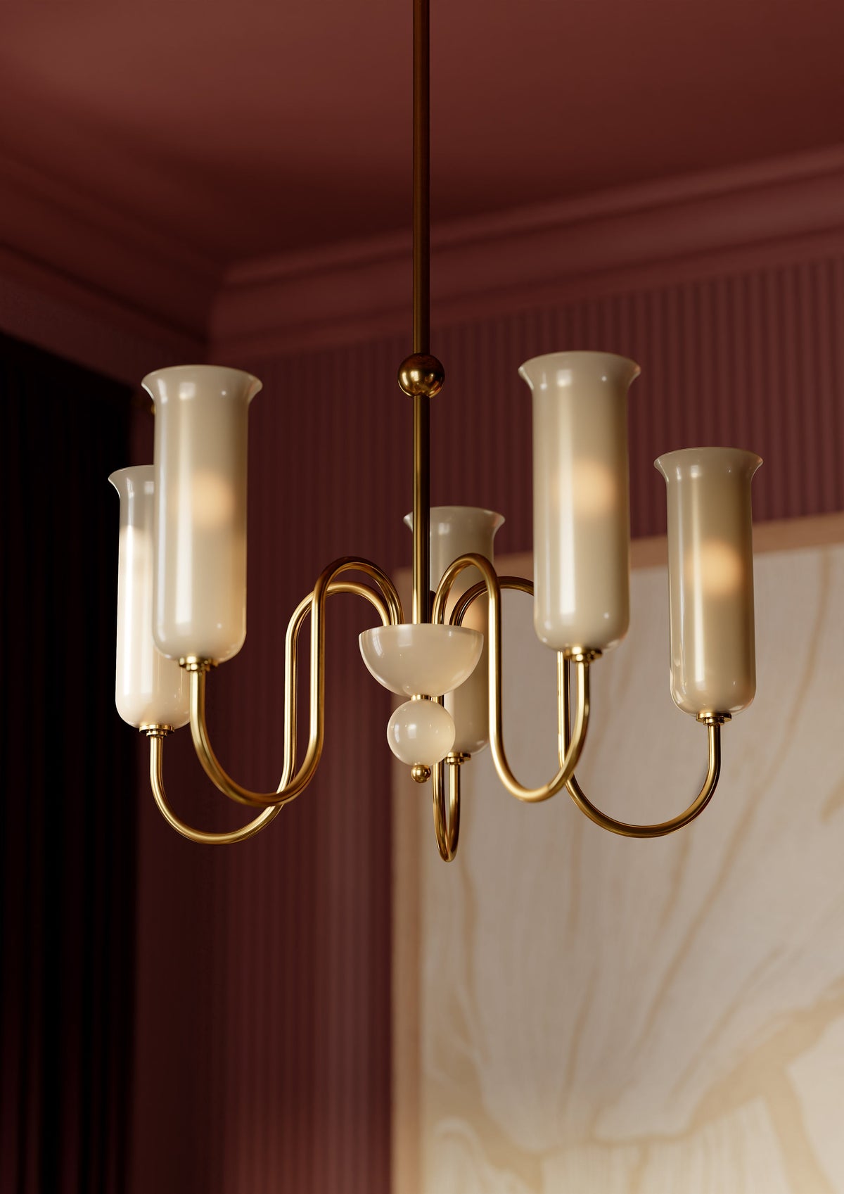 Alessandra chandelier detail view