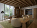 Andersen chandelier in lifestyle setting with coordinating pendant and sconce