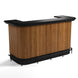 Prohibition 84in Cocktail Bar - Walnut angled view