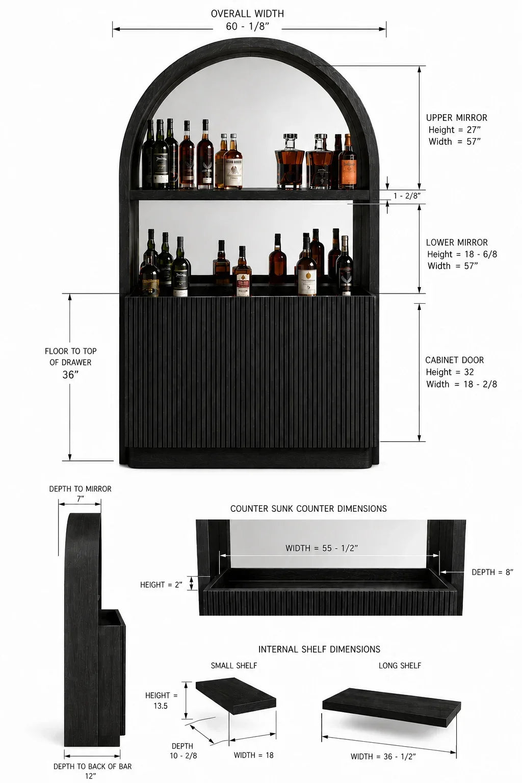 Prohibition Back Bar - technical diagram