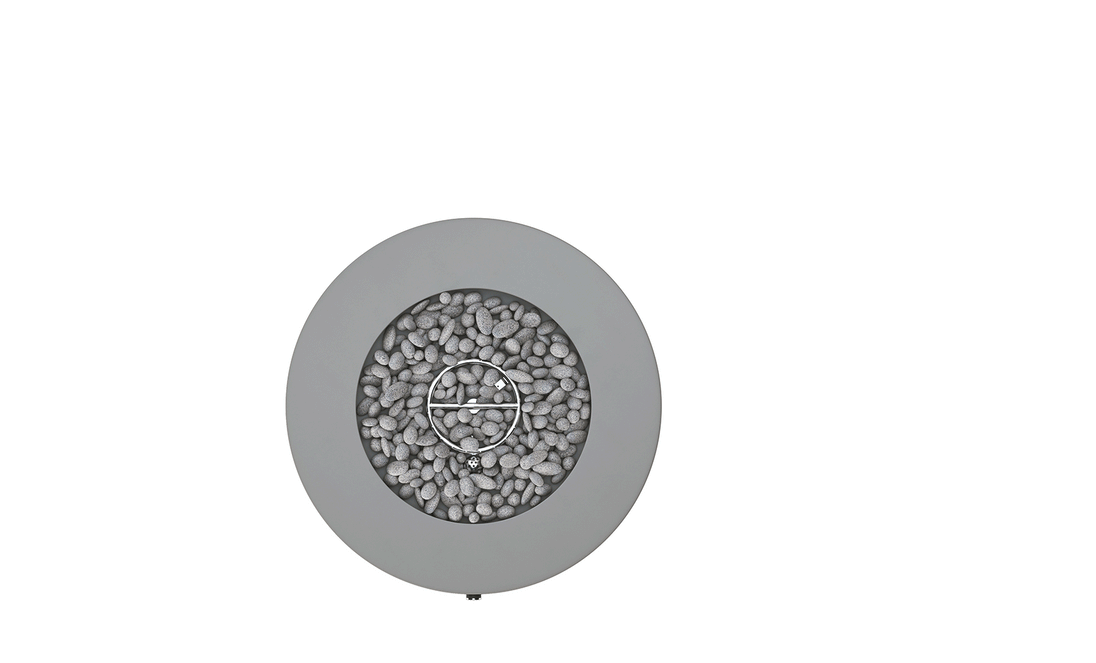 Fire & Lighting Fire Pit pivot-glide lid animation