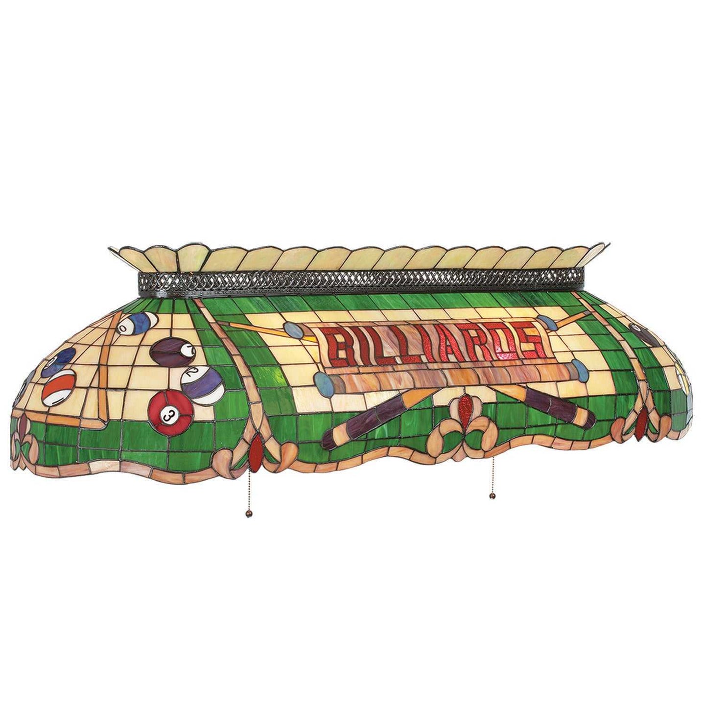 50in Tiffany Stained Glass Billiard Light Fixture