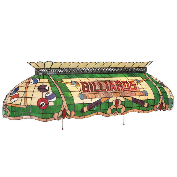 50in Tiffany Stained Glass Billiard Light Fixture