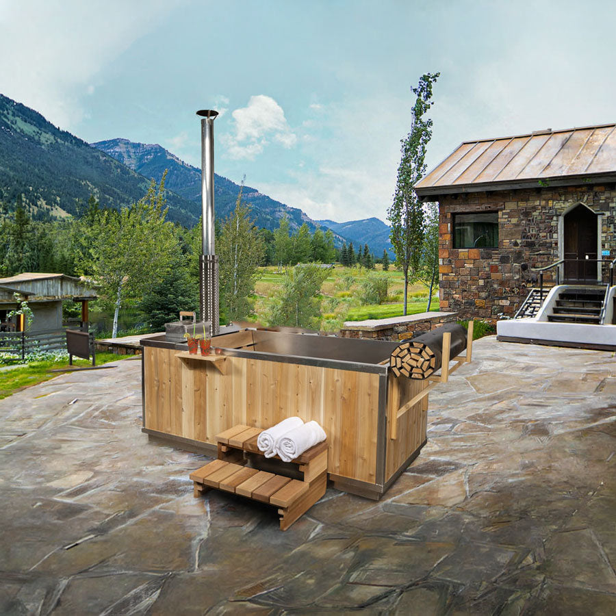 LeisureCraft The Starlight Wood Burning Hot Tub