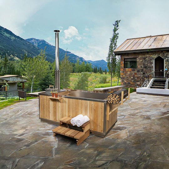 LeisureCraft The Starlight Wood Burning Hot Tub