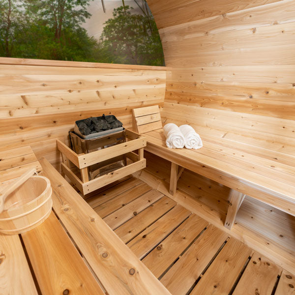 LeisureCraft CT Serenity MP Barrel Sauna - Electric