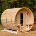 LeisureCraft CT Serenity Barrel Sauna - front view
