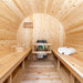 LeisureCraft CT Serenity Barrel Sauna interior