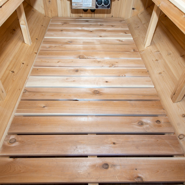 LeisureCraft CT Harmony Barrel Sauna interior