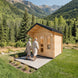 LeisureCraft CT Palmer Cabin Sauna - Wood Burning