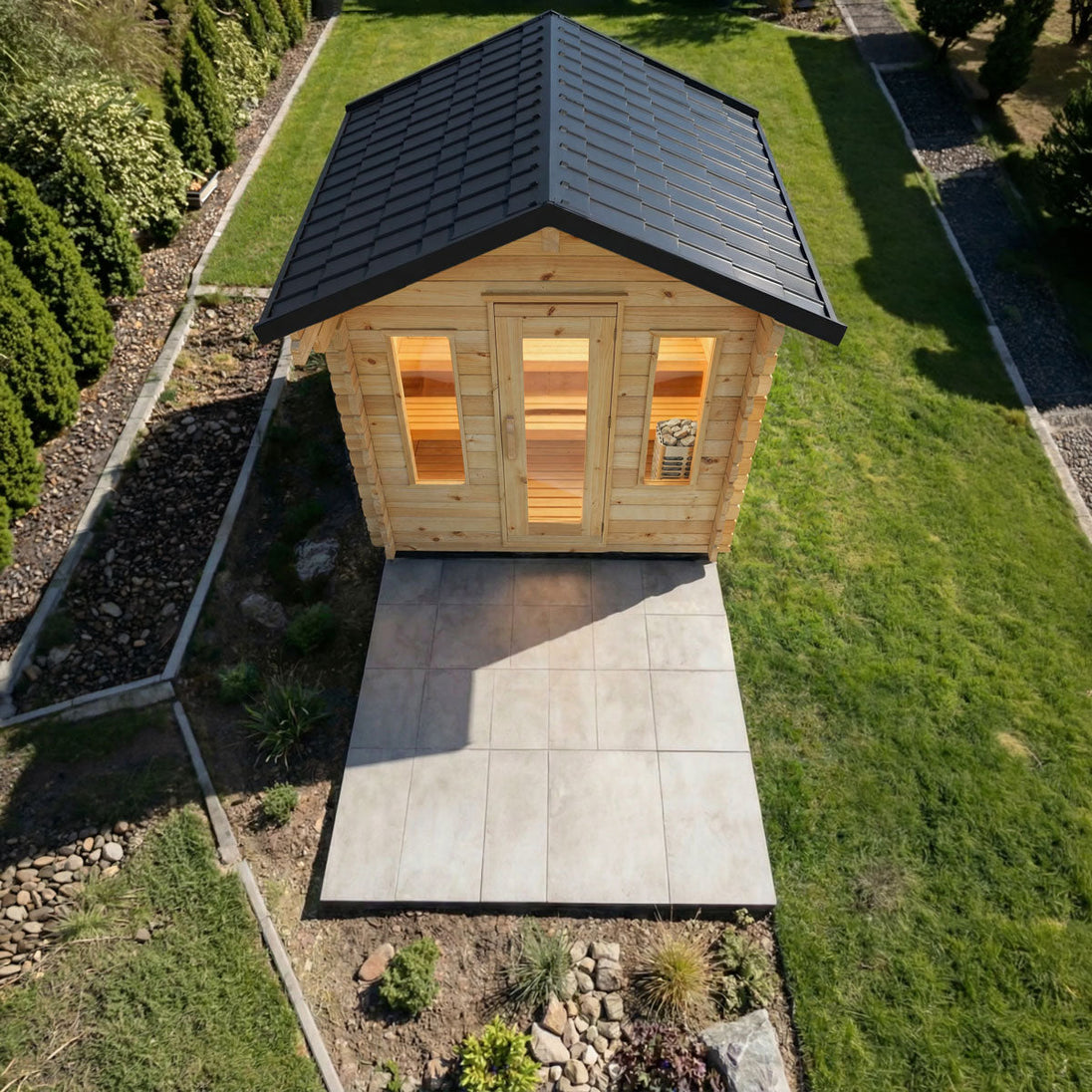 LeisureCraft CT Palmer Cabin Sauna - Electric