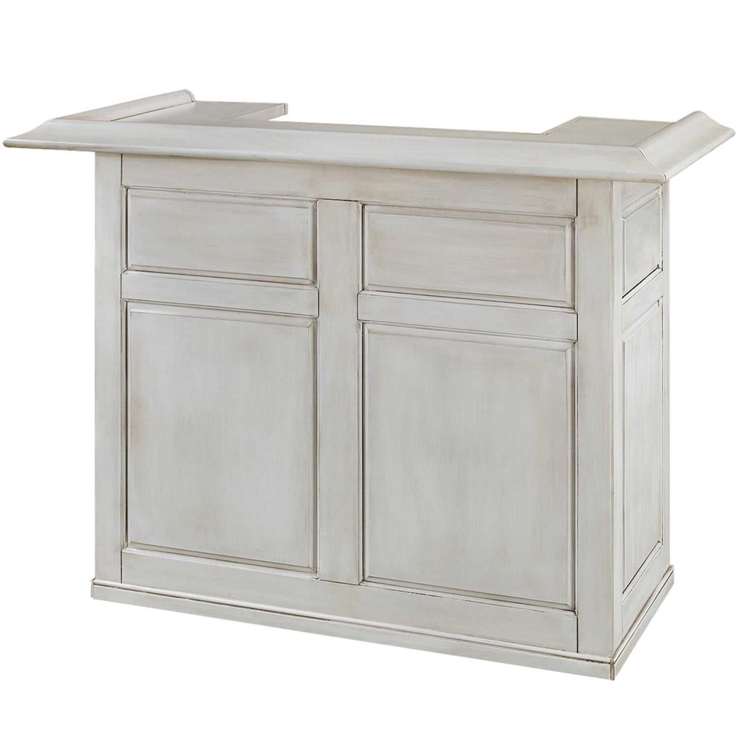 Pub Series 60in Dry Bar - Antique White angled