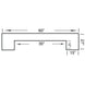 Pub Series 60in Dry Bar - bartop dimensions