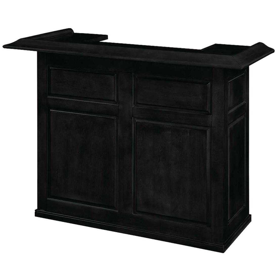 Pub Series 60in Dry Bar - Black angled