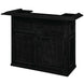 Pub Series 60in Dry Bar - Black angled