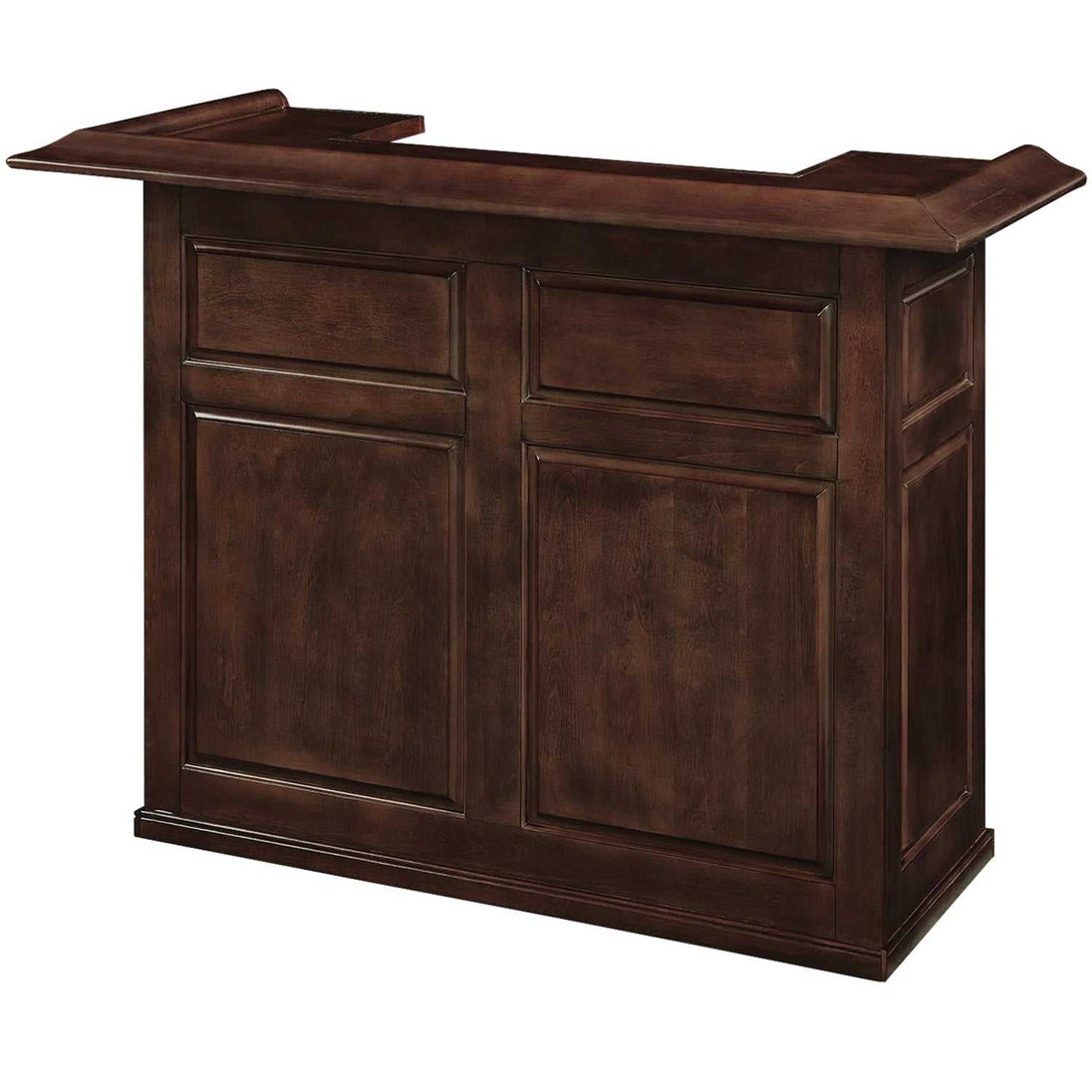 Pub Series 60in Dry Bar - Cappuccino angled