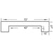 Pub Series 72in Dry Bar - bartop dimensions