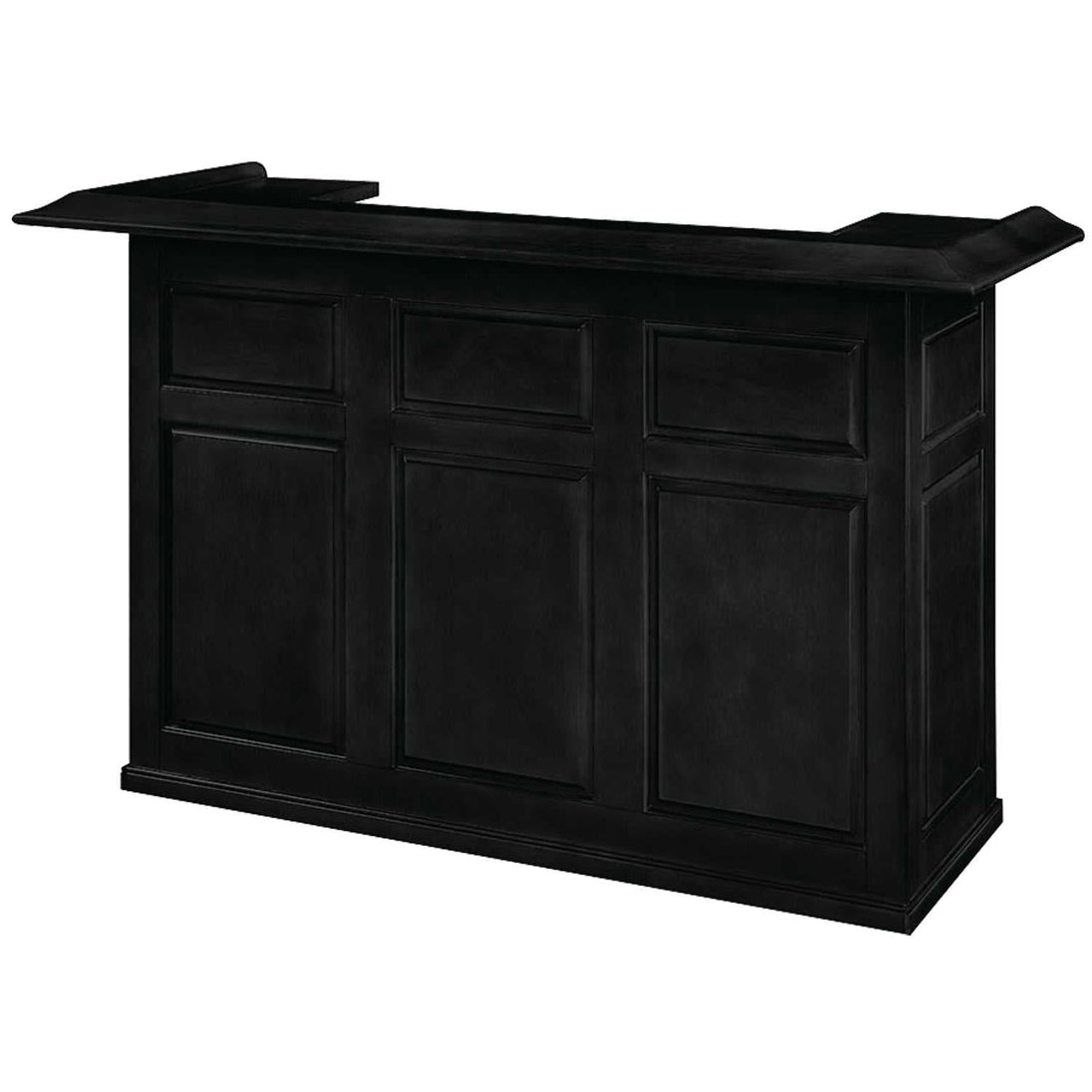 Pub Series 72in Dry Bar - Black angled