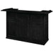 Pub Series 72in Dry Bar - Black angled