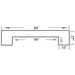 Pub Series 84in Dry Bar - bartop dimensions