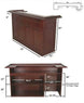 Pub Series 84in Dry Bar - dimensions