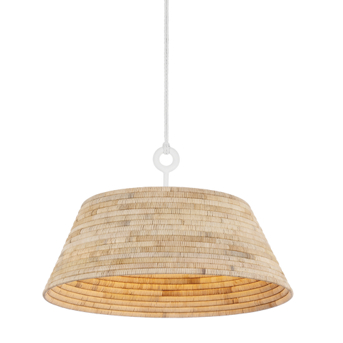 Troy Sequoia Pendant Gesso White